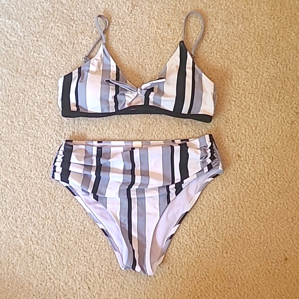 Striped Bikini Set